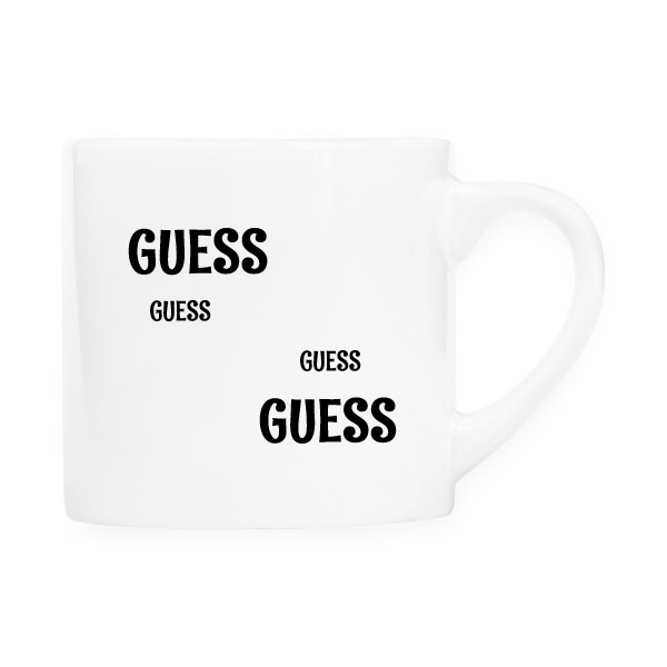 Hrnek espresso (Lungo) s potiskem Guess hrníček 